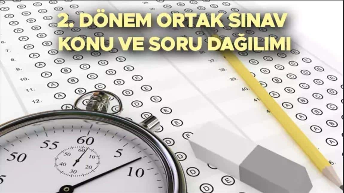 9.Sınıflar Matematik ve Türk Dili ve Edebiyatı 2.Dönem 1.Ortak Yazılı Sınavlar